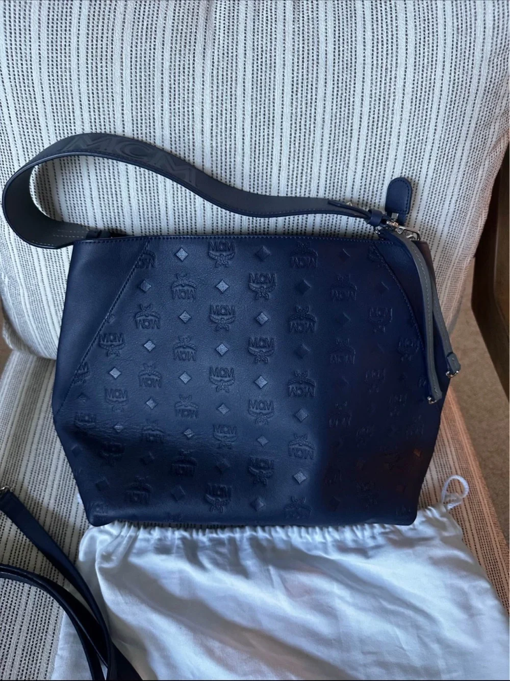 MCM ‘Klara’ Embossed Leather Hobo Bag
